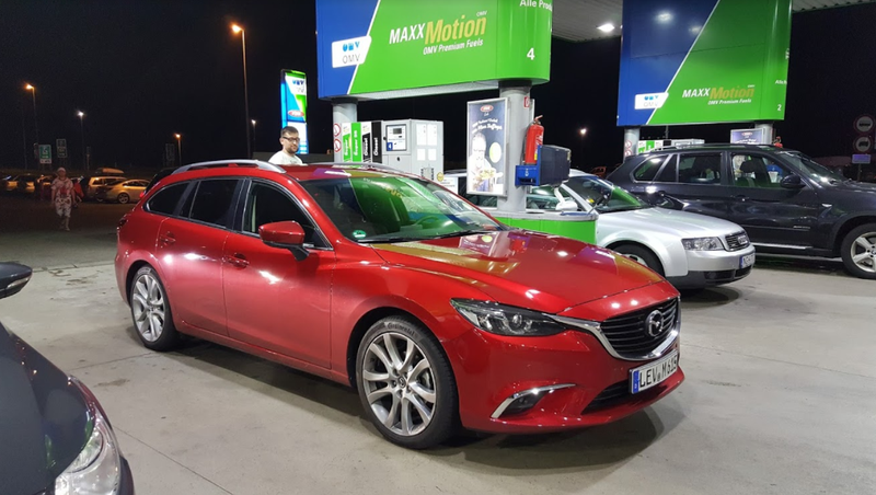 The Mazda6 scored about 37 MPG.